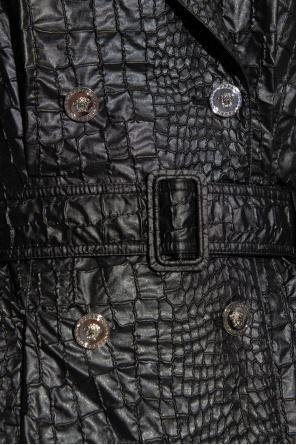 Versace Trench coat with crocodile effect